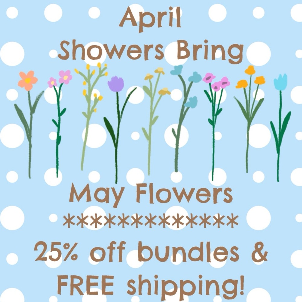 April Showers Sale Graphic - 25% off + Free Shipping